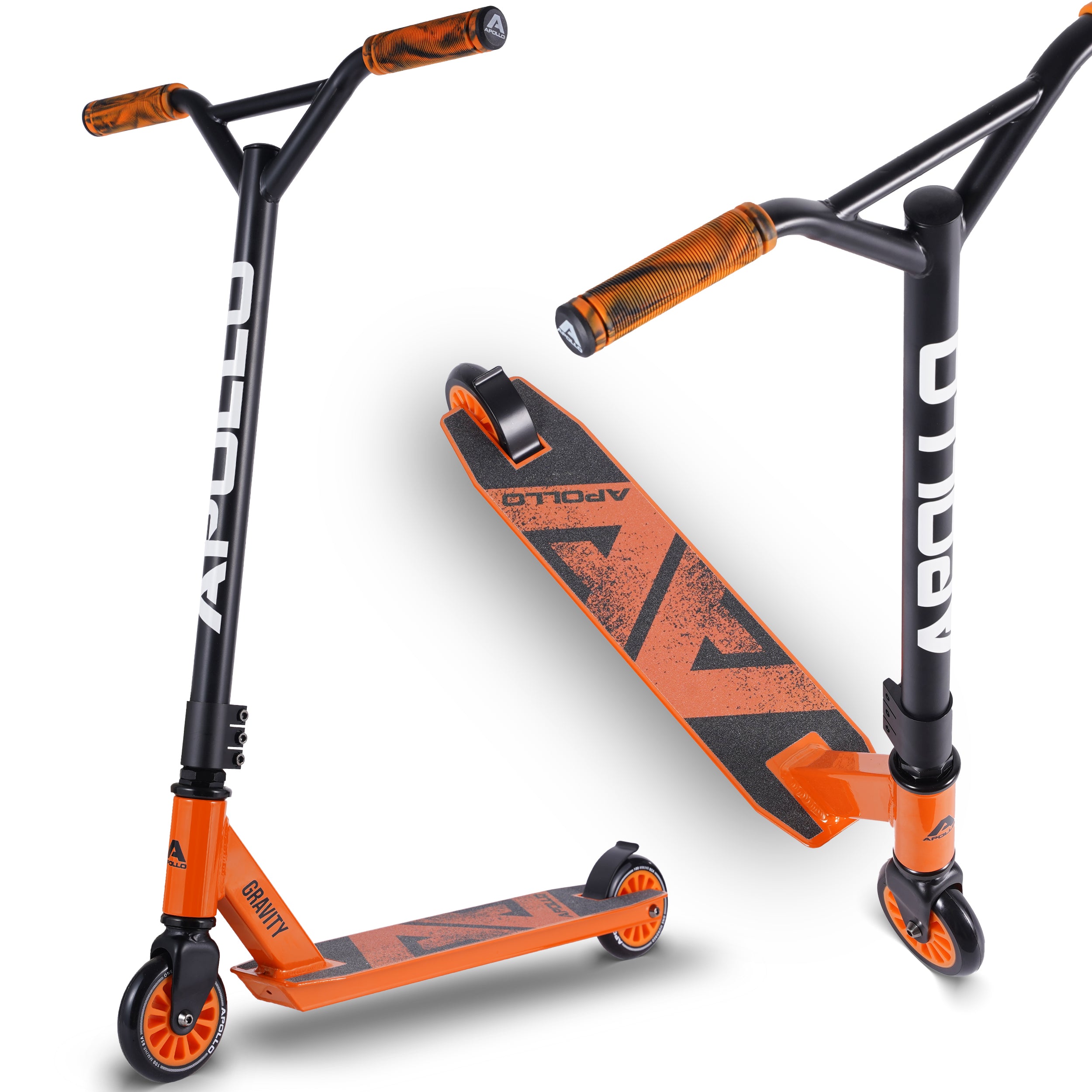 Apollo Stunt Scooter Gravity - Zabawkowa hulajnoga dla dzieci i nastolatków Pomarańczowy