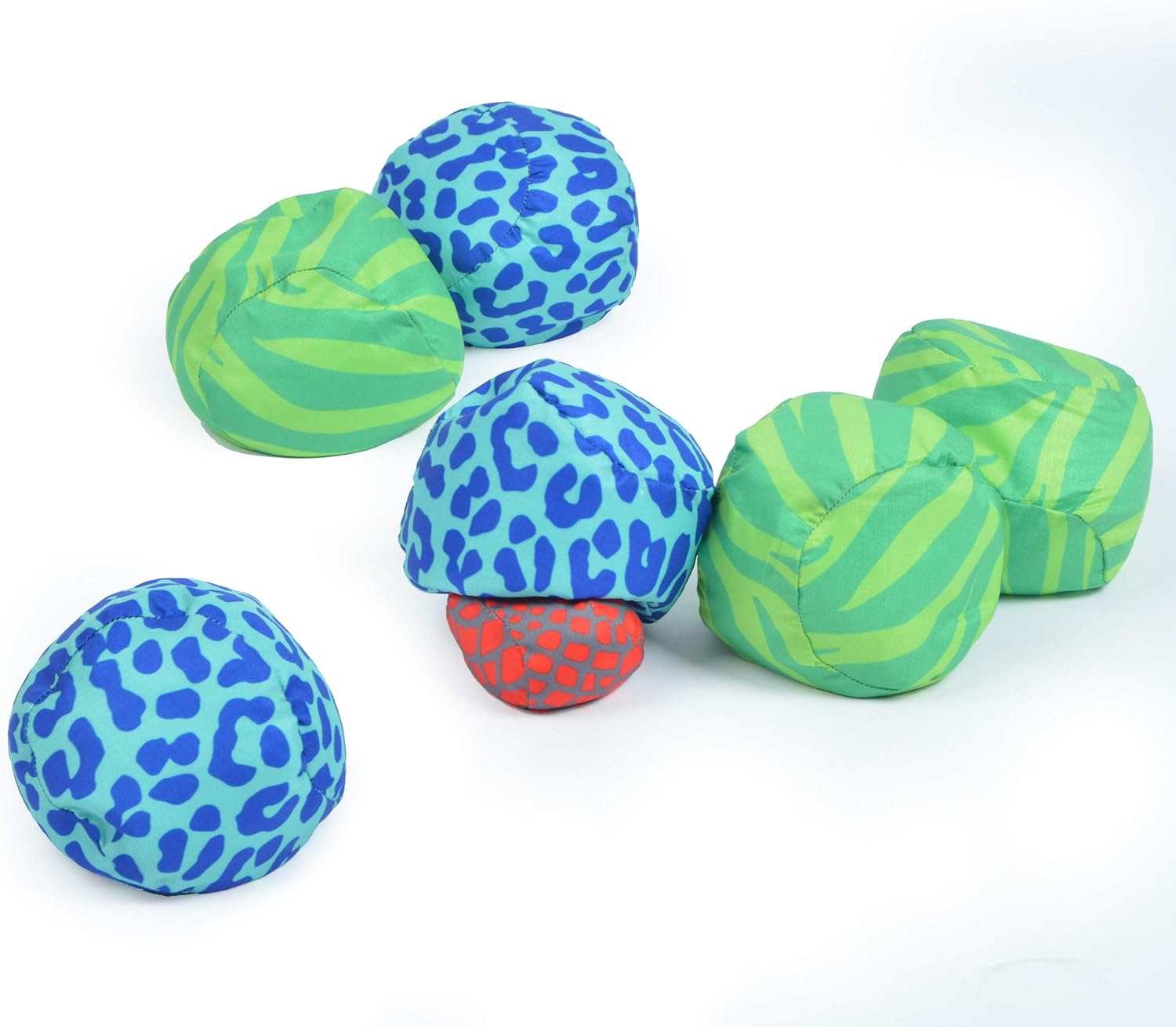 Apollo Funsport PL - Ocean 5 Extreme Boule – Zestaw miękkich bouli - Animal Print - Kolor: zielony niebieski