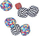 Apollo Funsport PL - Ocean 5 Extreme Boule – Zestaw miękkich bouli - Triangel ZicZac - Kolor: czarny biały