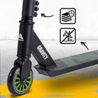 Apollo Stunt Scooter Gravity - Zabawkowa hulajnoga dla dzieci i nastolatków Błyszczący czarny