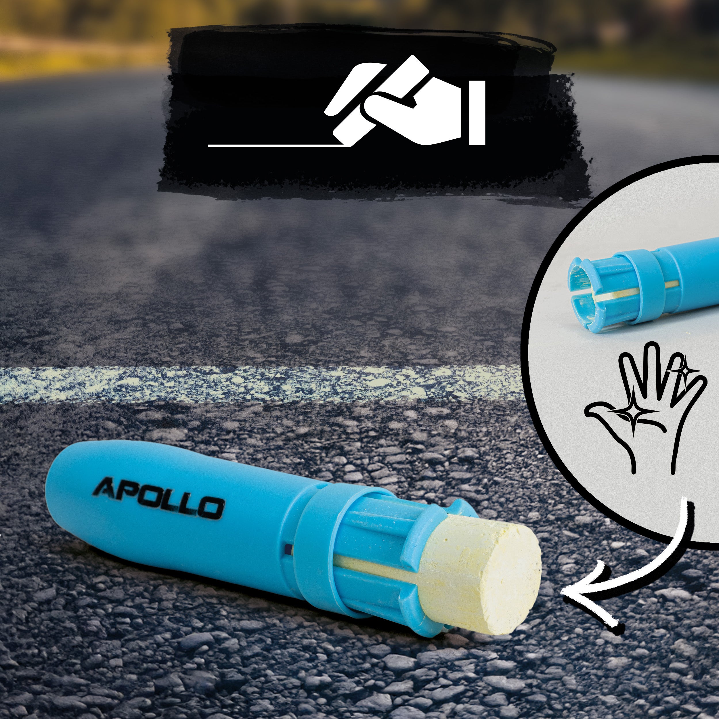 Apollo Funsport PL - Apollo Pickleball Court Marker Set – Zestaw do oznaczania podłogi All-in-One dla precyzji i wszechstronności -