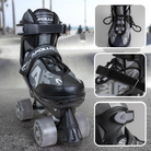 Apollo Champion Regulowane Rolki Quad - Regulowane Rolki dla Dzieci Czarny