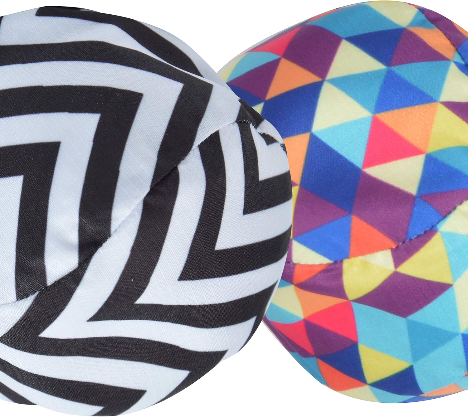 Apollo Funsport PL - Ocean 5 Extreme Boule – Zestaw miękkich bouli - Triangel ZicZac - Kolor: czarny biały