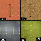 Apollo Funsport PL - Apollo Pickleball Court Marker Set – Zestaw do oznaczania podłogi All-in-One dla precyzji i wszechstronności -