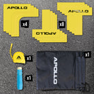 Apollo Funsport PL - Apollo Pickleball Court Marker Set – Zestaw do oznaczania podłogi All-in-One dla precyzji i wszechstronności -