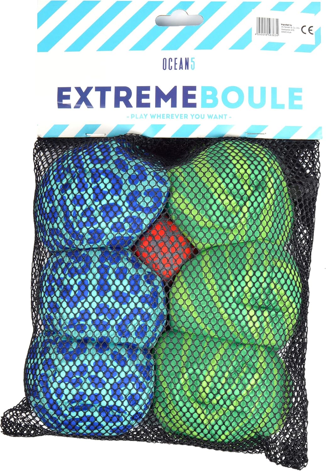 Apollo Funsport PL - Ocean 5 Extreme Boule – Zestaw miękkich bouli - Animal Print - Kolor: zielony niebieski