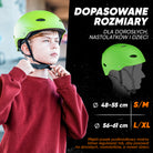 Apollo - Kask do jazdy na deskorolce, kask multi-sportowy dla mężczyzn, kobiet, dzieci, regulowany kask rowerowy dla dzieci - Green (Uni)
