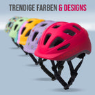 Apollo - AKZEPTABEL Apollo Kinder Fahrradhelm, Helm für Kinder & Jugendliche, Multisport Helm - Red Fade - M (51-56 cm) -