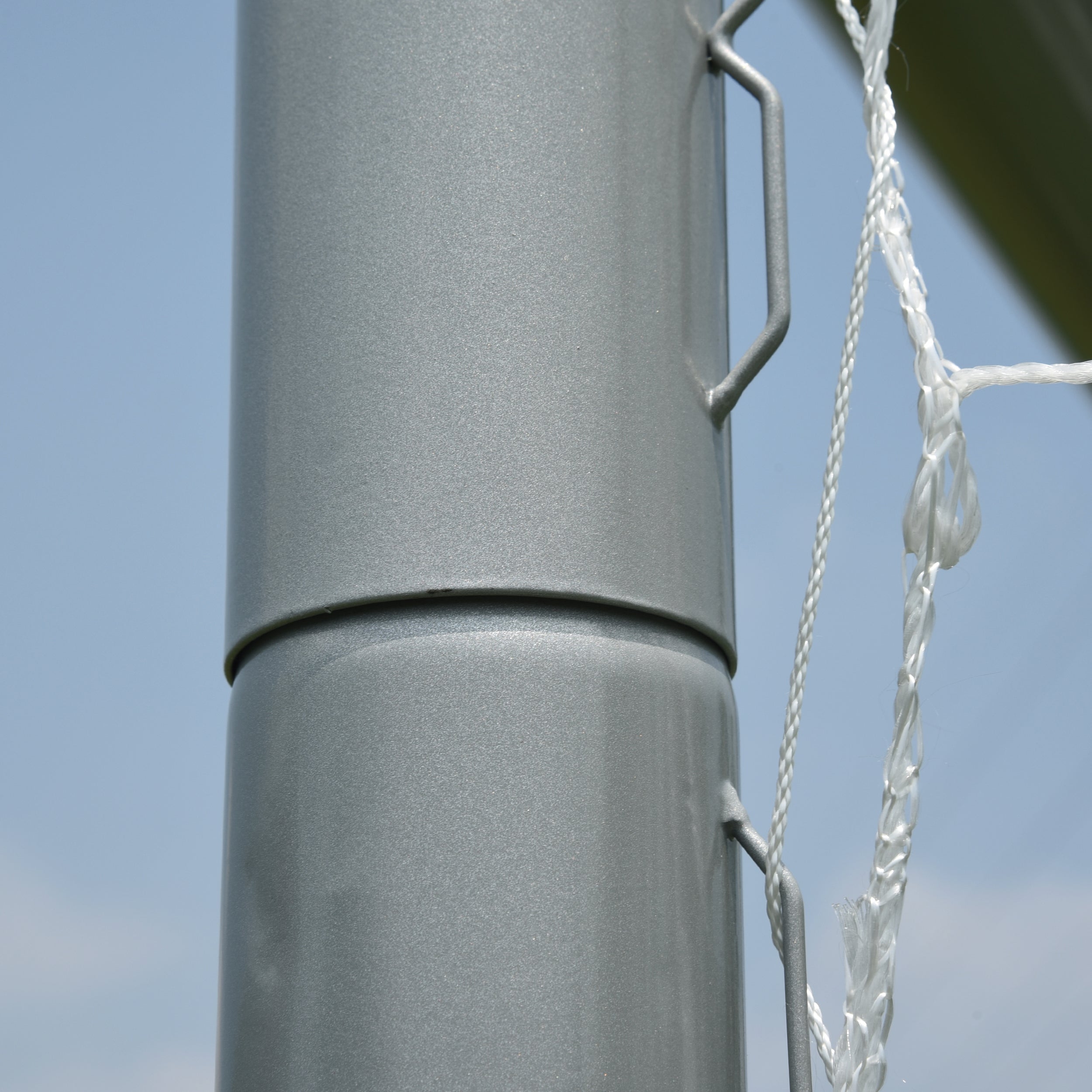 Apollo Funsport PL - Bramka stalowa dla bramkarzy -XXL metalowa bramka do piłki nożnej - 240 cm