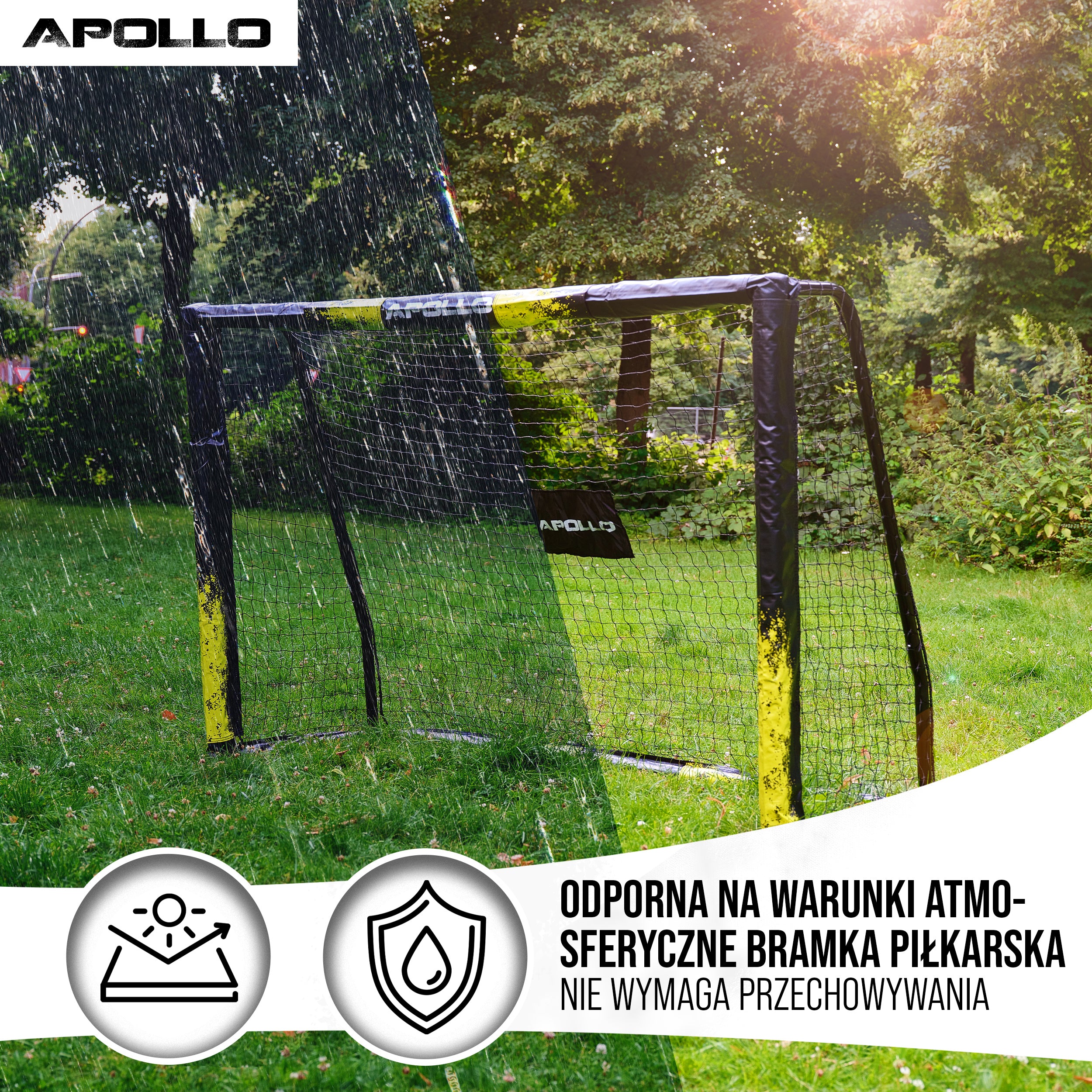 Apollo - Bramka do piłki nożnej Apollo - Goal Master - 300 cm