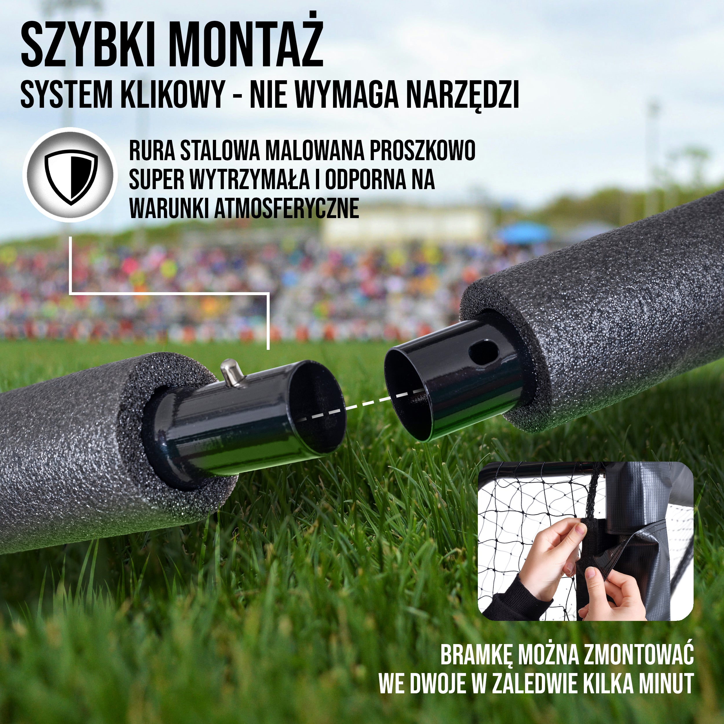 Apollo - Bramka do piłki nożnej Apollo - Goal Master - 300 cm