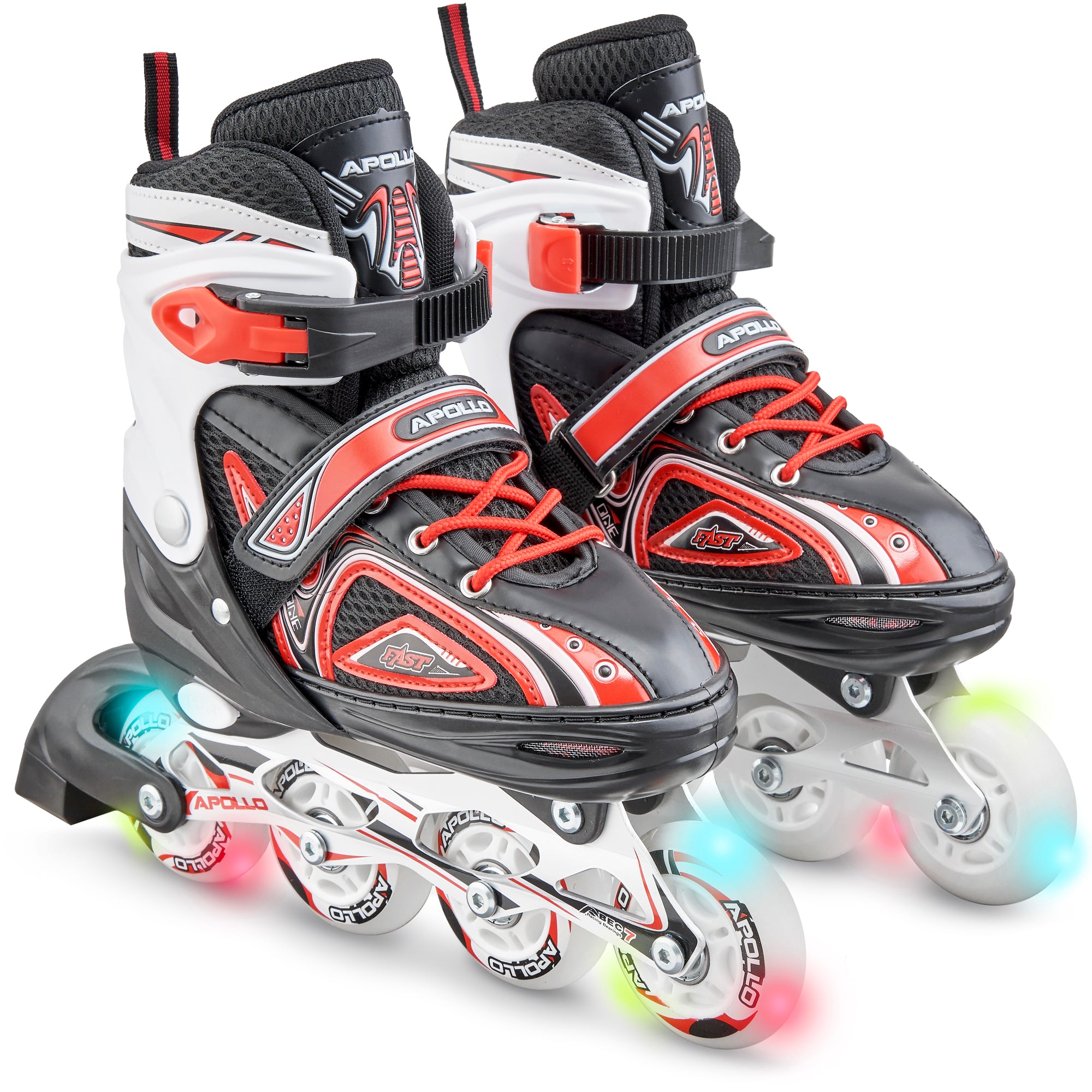 Apollo - Super Blade - Regulowane rolki - czerwony - L (39-42)