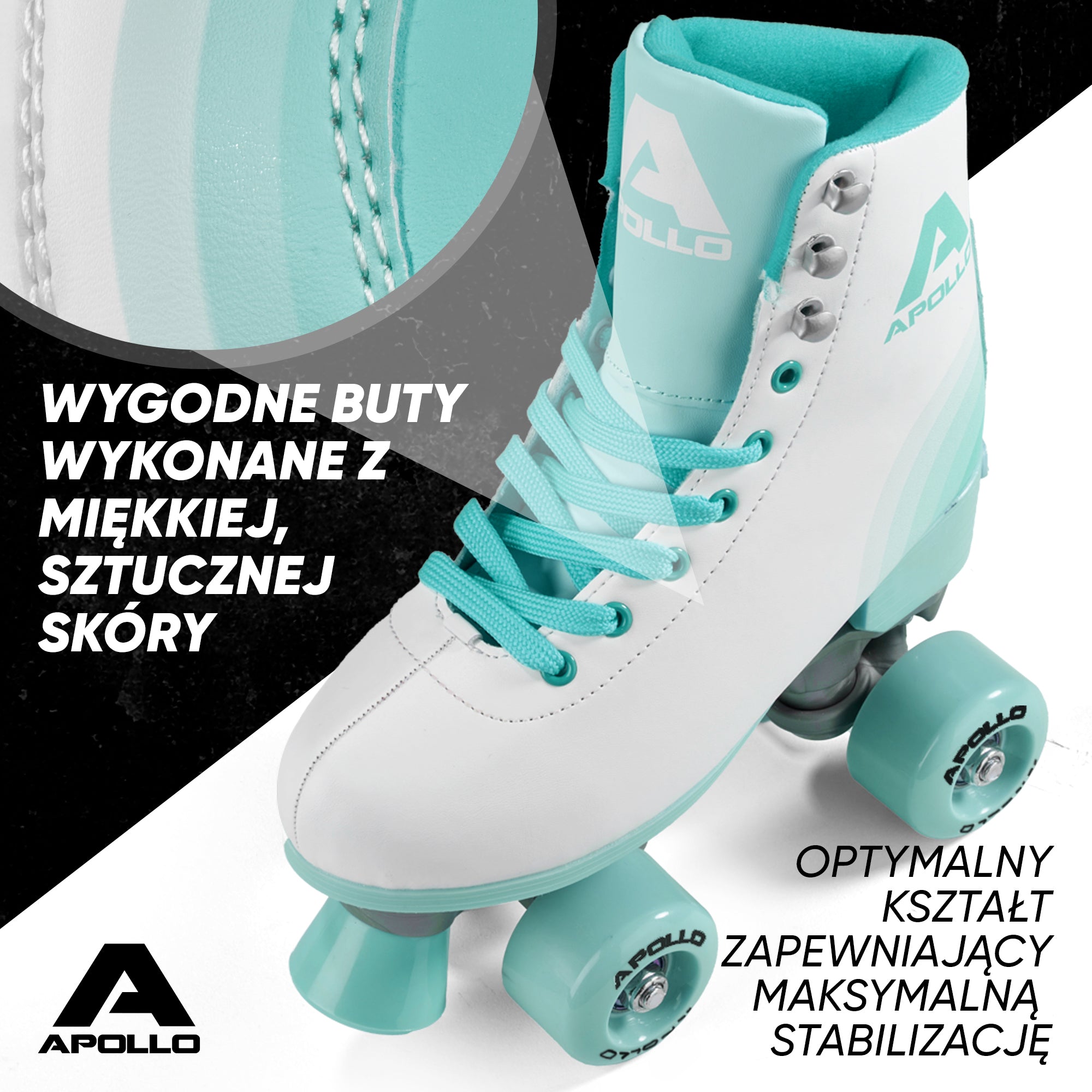 Apollo - Classic Roller wrotki dla dzieci i dorosłych - Disco Time - L (39-42)
