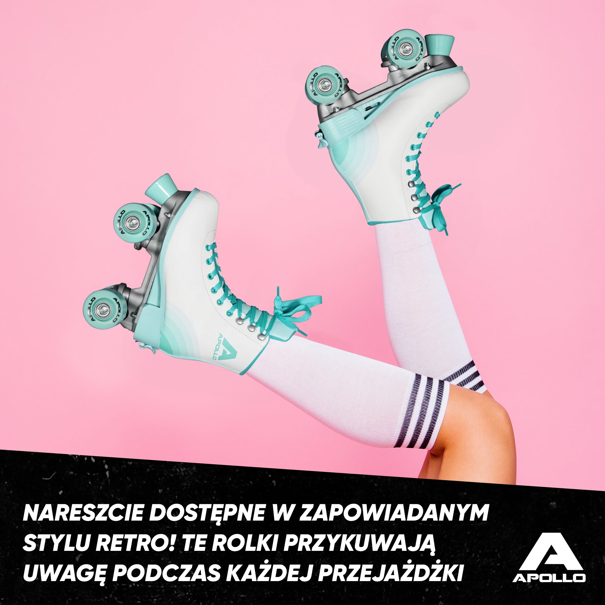 Apollo - Classic Roller wrotki dla dzieci i dorosłych - Disco Time - L (39-42)