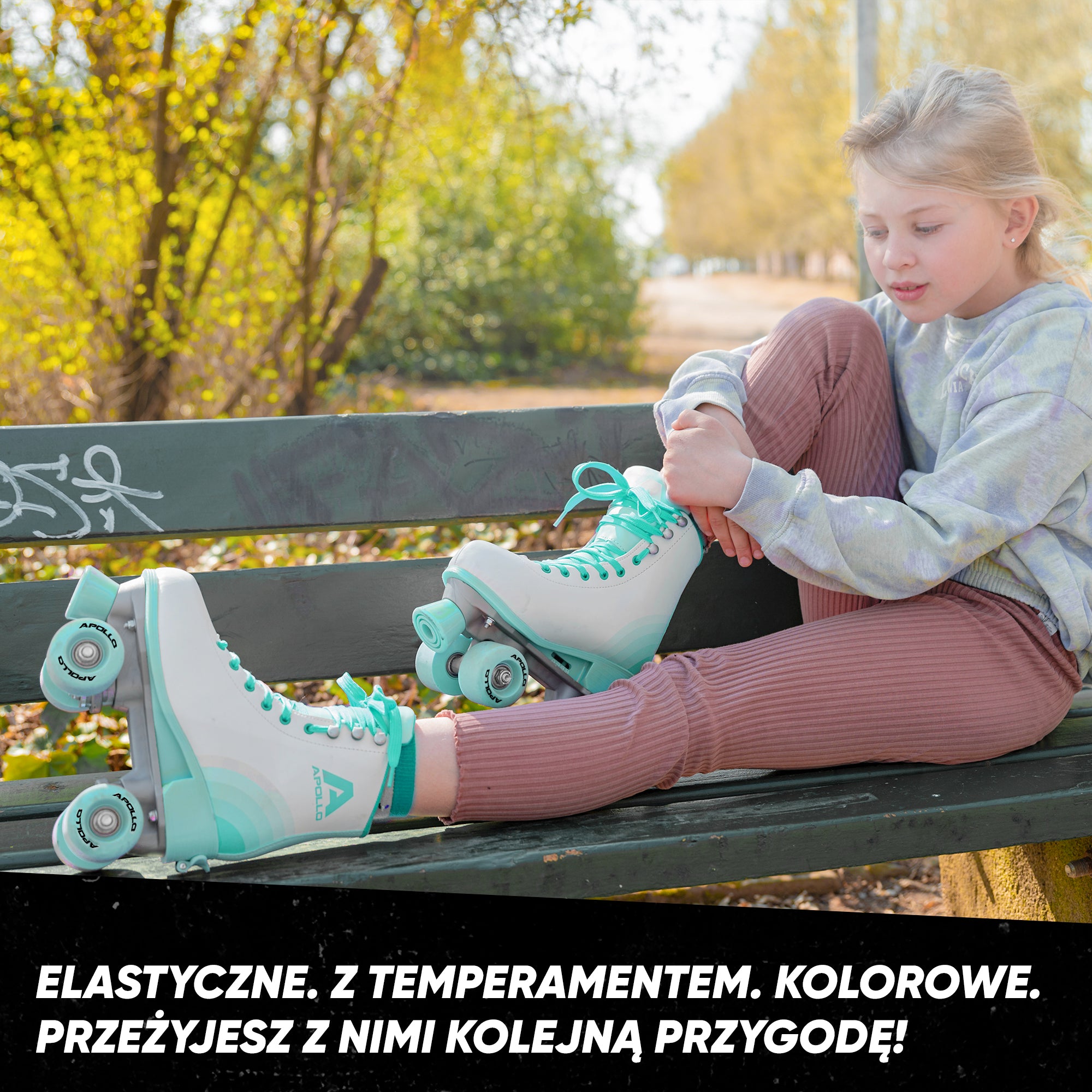 Apollo - Classic Roller wrotki dla dzieci i dorosłych - Disco Time - L (39-42)