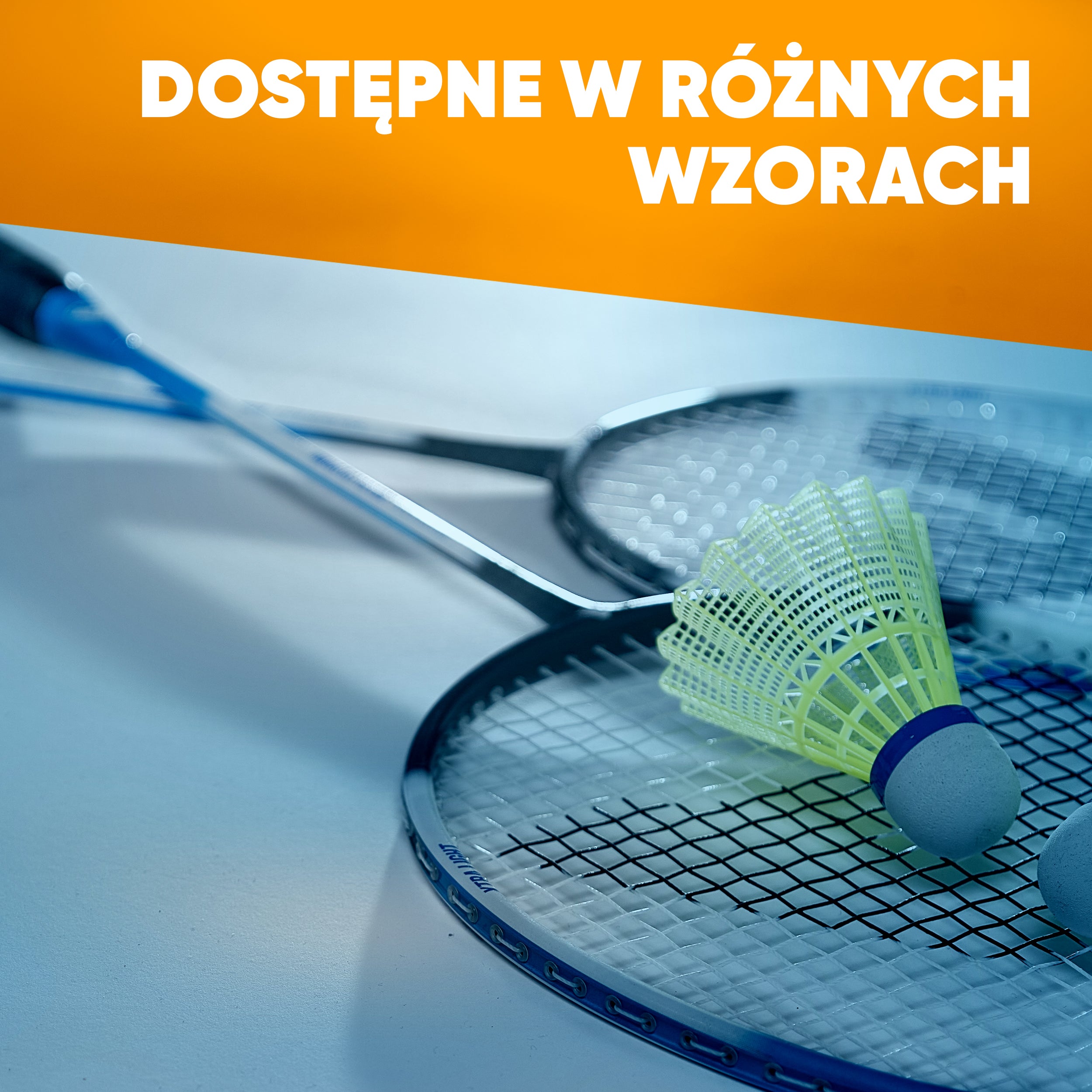 Apollo - Zestaw do badmintona Match Pro 800 – w zestawie: torba, 2 rakiety, lotki - Niebieski Szary