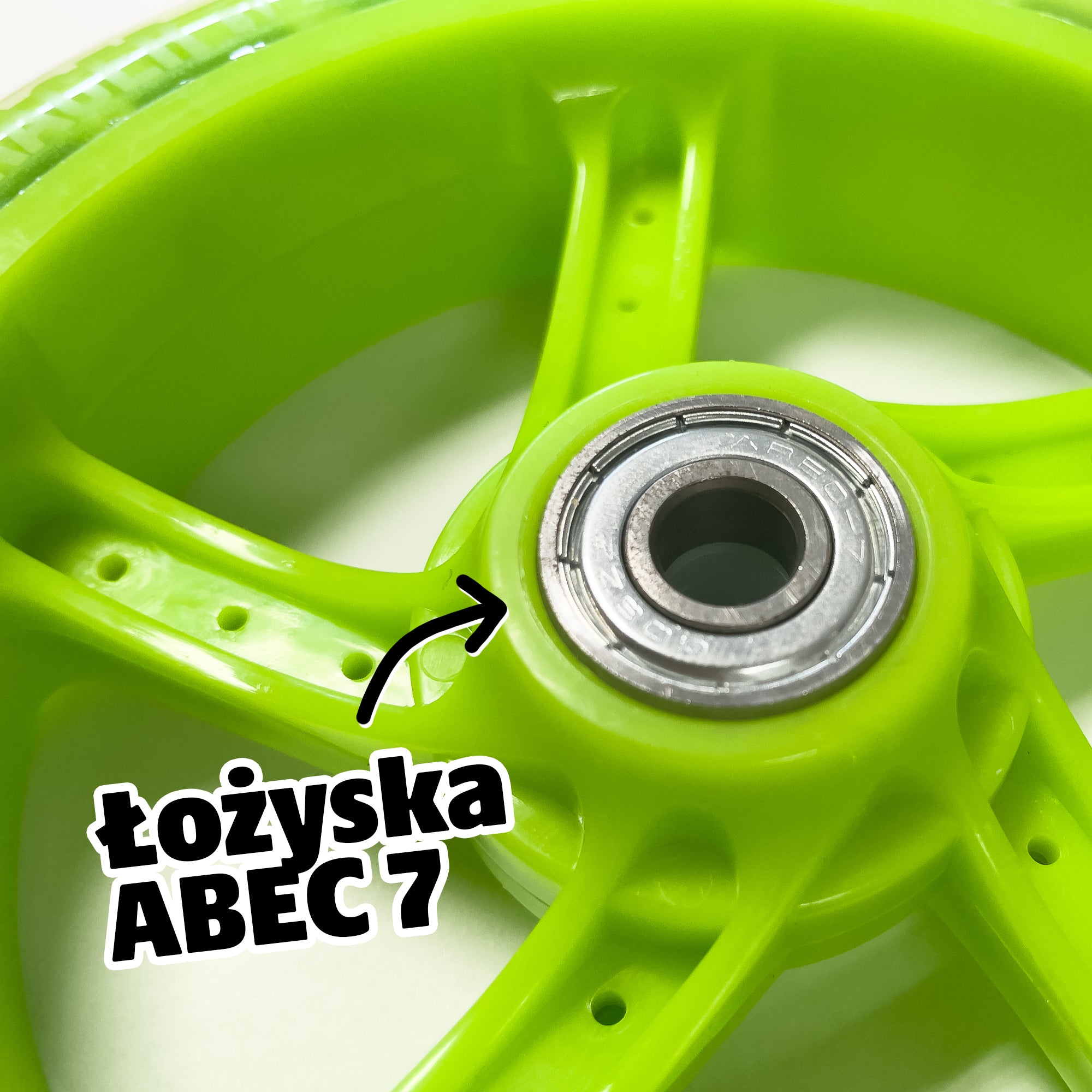 Apollo - Zestaw zapasowych kół do Skyracer - 145 mm - Zielony
