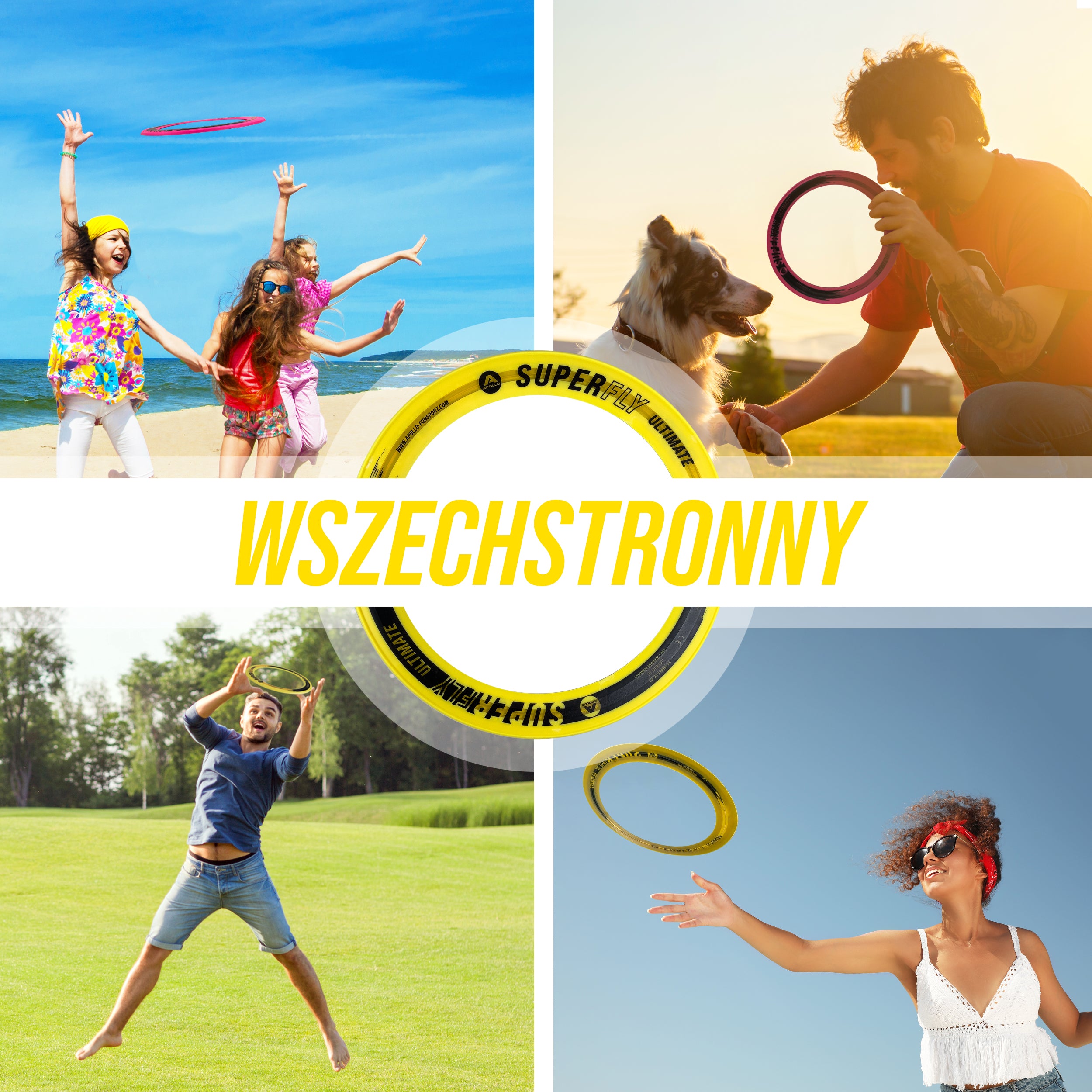 Apollo Funsport PL - Apollo Superfly - najlepszy pierścień do rzucania - Żółty