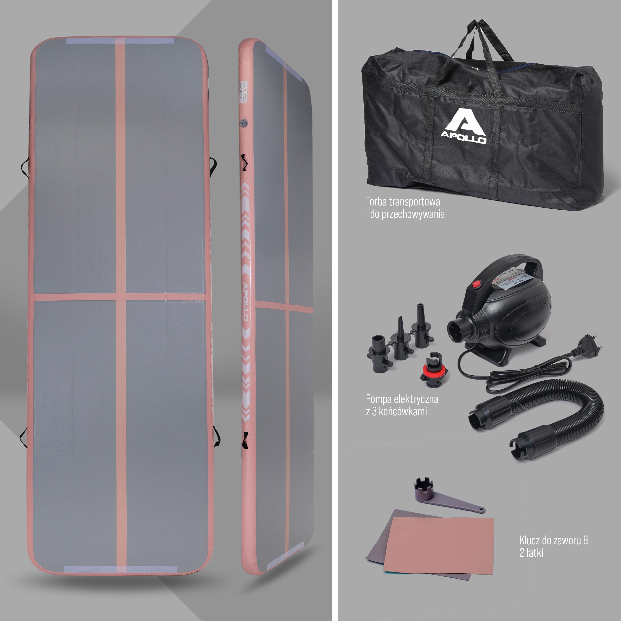Apollo Funsport PL - Air Mat Pro - Mata powietrzna - Peach 300x100x10