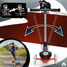 Apollo Funsport PL - Hulajnoga dziecięca Apollo Whizzie LED, składana hulajnoga dziecięca, trójkołowy skuter z regulacją wysokości dla dzieci w wieku od 3 lat, efekt LED w kołach, kierownicy i platformie - Czarny Błysk