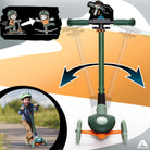Apollo Funsport PL - Hulajnoga dziecięca Apollo Whizzie LED, składana hulajnoga dziecięca, trójkołowy skuter z regulacją wysokości dla dzieci w wieku od 3 lat, efekt LED w kołach, kierownicy i platformie - Kroko