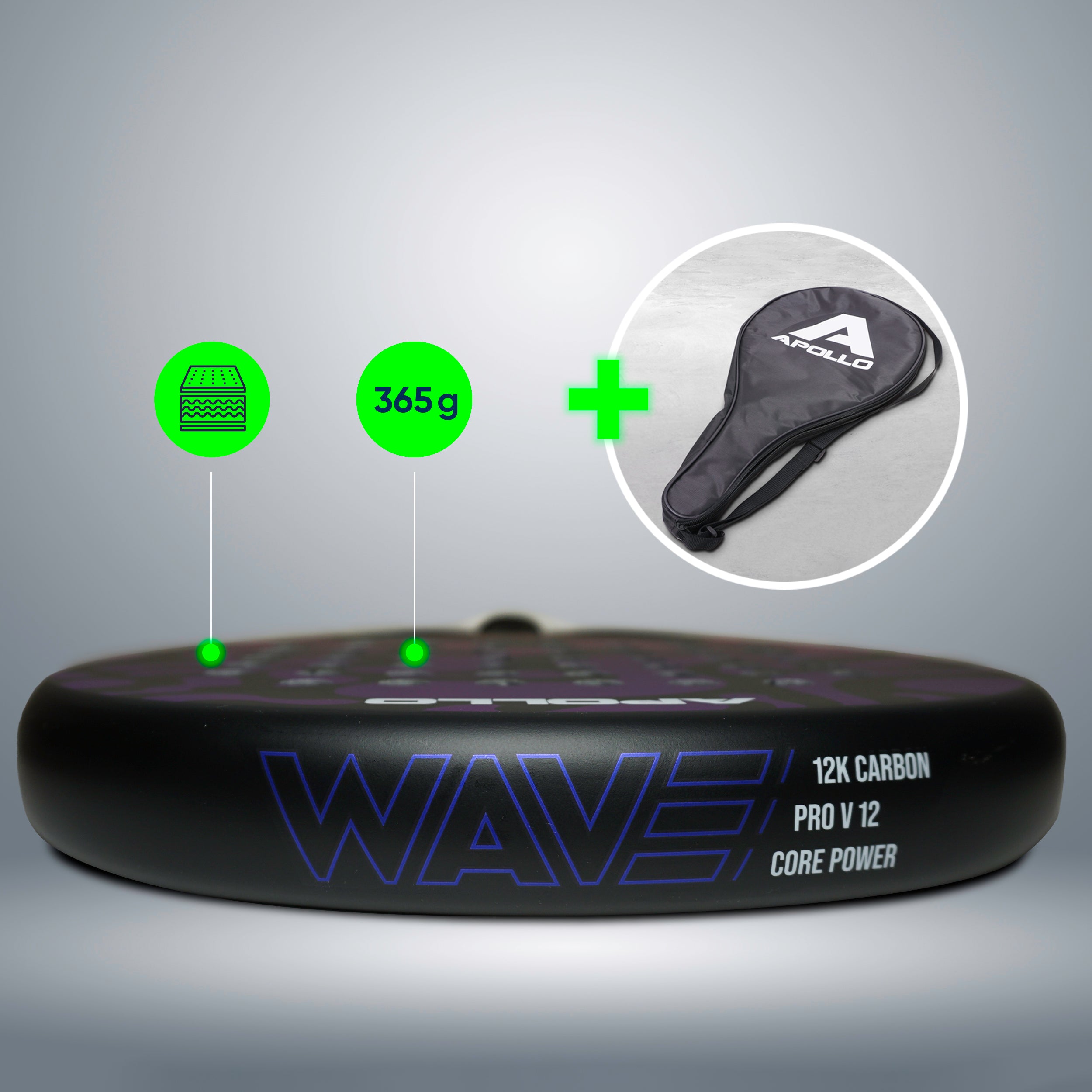 Apollo Funsport PL - Rakieta do padla Apollo 12K Wave - Purple Pink