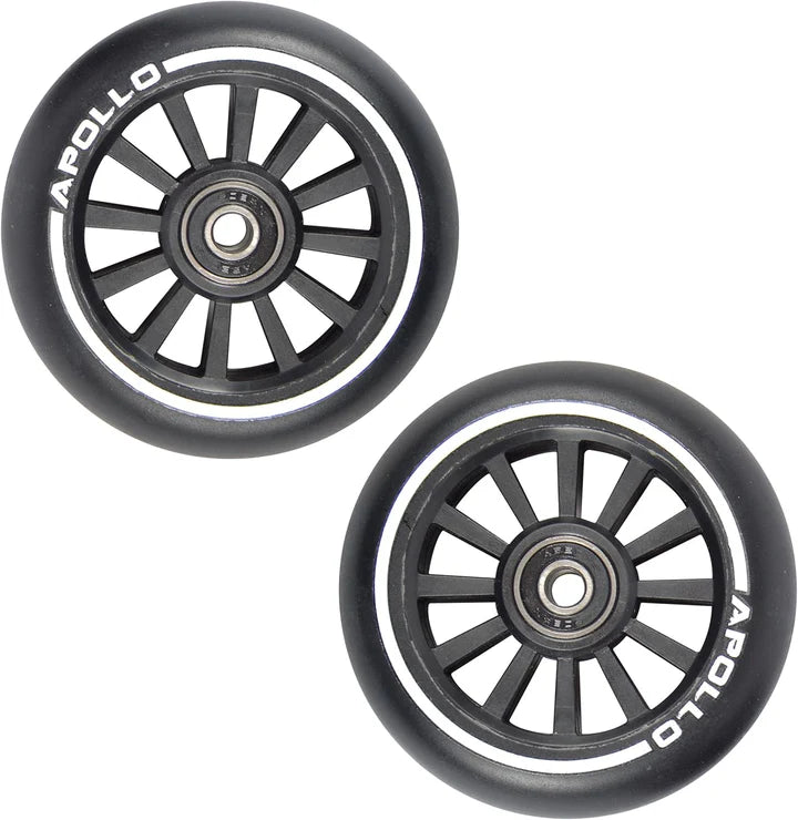 Apollo - Stunt Scooter 100mm ALU / PP Core Wheel Set - Czarny - PP-Core