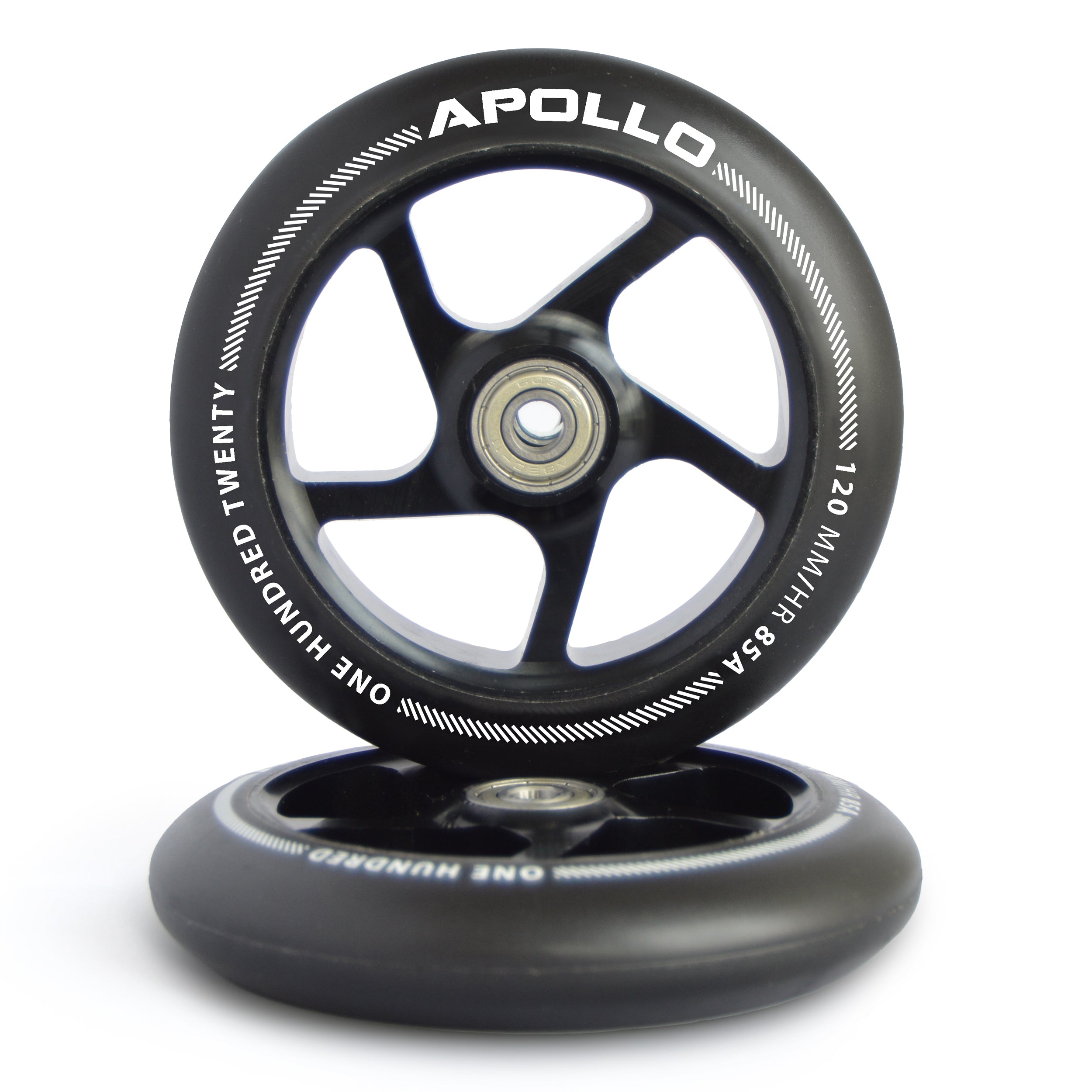 Apollo - Zestaw kół do hulajnogi stunt 120 mm z rdzeniem aluminiowym -