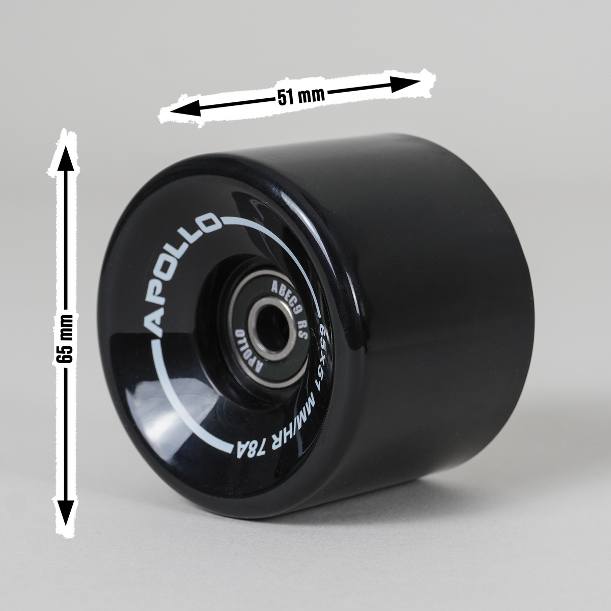 Apollo Funsport PL - Kółka Apollo Black do Longboarda i Skateboarda - Pink - 70 x 51
