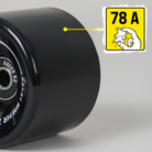 Apollo Funsport PL - Kółka Apollo Black do Longboarda i Skateboarda - Pink - 70 x 51