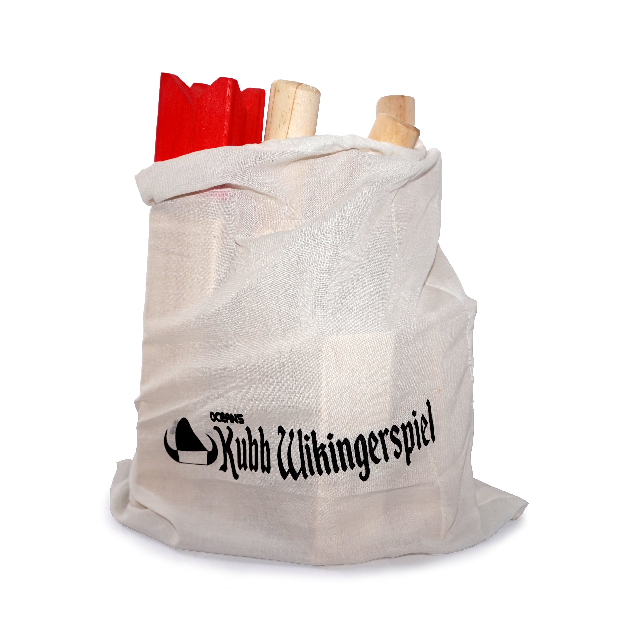 Ocean5 - Kubb - oryginalna gra wikingów w rzucanie - drewniana gra w kręgle szachowe od Ocean5 - Kubb - Czerwony - 30 x 5 2 cm (H B)